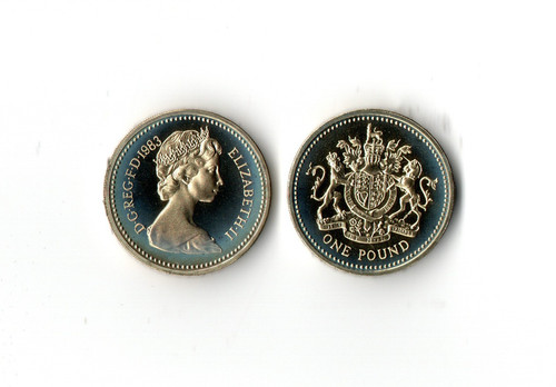 1983 one pound queen - £1, pp