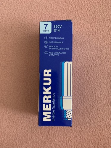 Merkur 380lumen e14 - 7w,