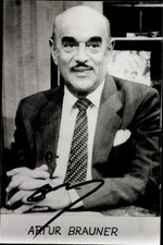 Ak Schauspieler Artur Brauner, Portrait, Autogramm - 10920847