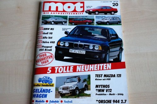 Mot 1988 bmw m5 e34 - -,