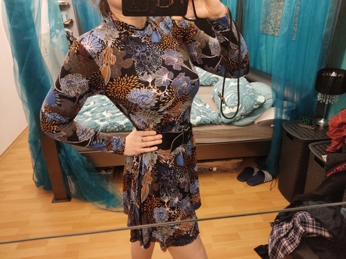Kleid frühling blumen m - h&m,