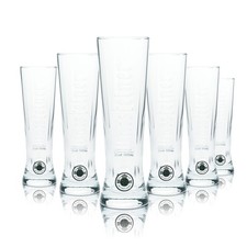 6x Warsteiner Bier Glas 0,25l