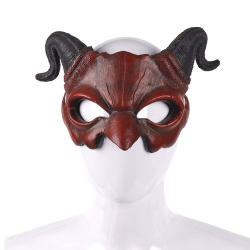 Halloween teufel halbmaske - halloween,