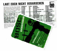 2 originale Flyer Böhse Onkelz Bootlegs BOSC Kickerturnier Alsfeld 2007 Enkelz