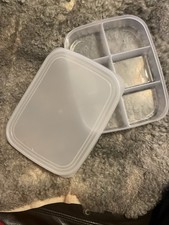 Snackbox Kunststoff durchsichtig 6 Fächer