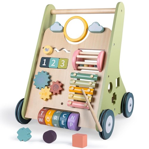 Rainbow lauflernwagen aus holz - rainbow,