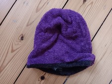 Mütze one size lila/braun 