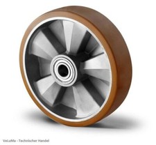 Hubwagenrad Polyurethan Rad 125 160 200 250 Ersatzrad Schwerlast INKL Montageset