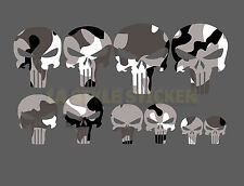 10 Totenkopf Aufkleber moped