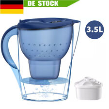 3,5L Wasserfilter Filterkanne mit 1 Filterkartuschen Reduziert Kalk Chlor Blei