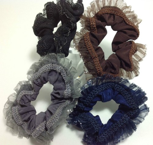 Scrunchie haargummi spitze - x,