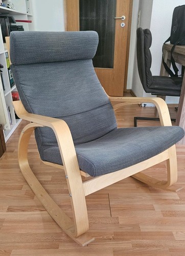 Ikea poäng schaukelstuhl grau - poÄng,