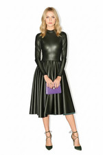 Neu Damen Rundhals Schwarz