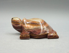 ONYX MARMOR  ARAGONIT Edelstein - SCHILDKRÖTE Deko Figur a1