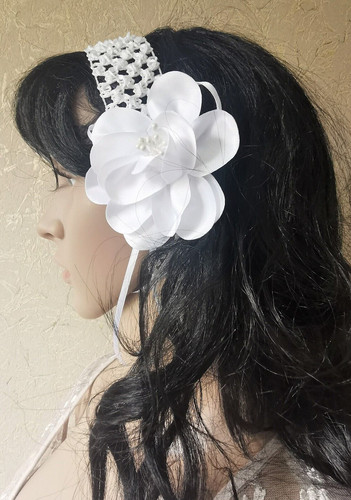 Kopfschmuck haarschmuck weiß - kopfschmuck,