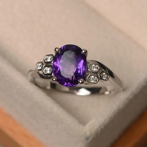 Lila amethyst ring februar - lila,