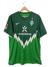 Nike Werder Bremen Fußball Trikot Herren L Grün Kurzarm Polyester