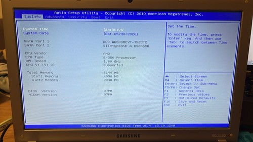 Samsung rv515 amd 350 - np, e-350