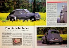 Oldtimer Praxis 2365) Peugeot 203 A Berline Restaurierung - ein interessanter Be