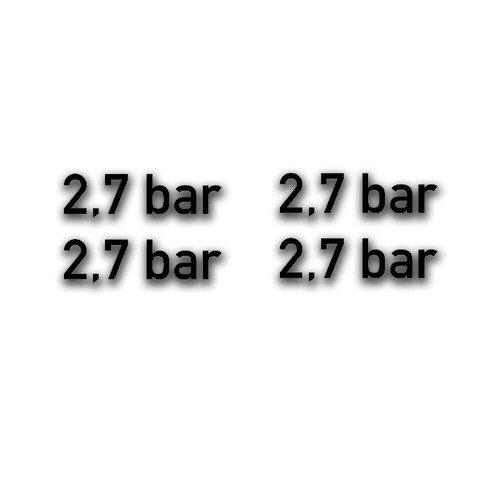 Bar reifendruck aufkleber - bar,