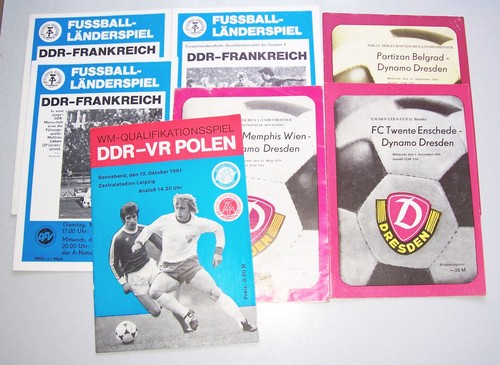 Lot fussball programm hefte - fussball,