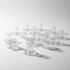 Hewory 20x Glas Kerzenständer