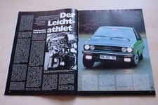 Rallye Racing 02/1976 Audi 80 GTE mit 110PS im Fahrbericht auf 2 Seiten