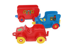 LEGO Duplo Konvolut Rennwagen Marktwagen und Pferdeanhänger (AF4141)