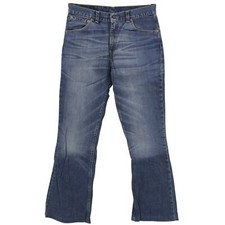 #6454 LEVIS Damen Jeans Hose 525 Denim ohne Stretch blue blau 32/30