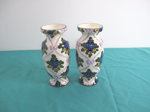 Jugendstil keramik annaburg - keramik, 2x