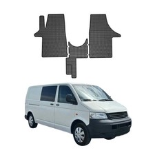 OMAC Gummi Fußmatten für VW T5 2003-2015 Automatten Gummi Schwarz 3tlg