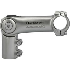 Procraft Vintage Vorbau 1 1/8 Zoll winkelverstellbar, 31,8*110 mm, silber