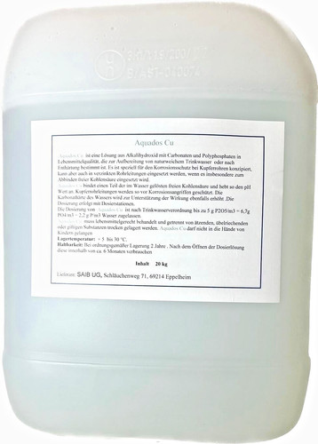 Mineralstoff dosierlösung - mineralstoff-dosierlösung, cu
