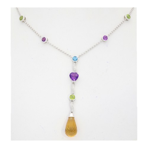750 weißgoldcollier - 750,