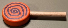 Erzi (oder Haba) Lolli orange - Holz - für Kaufladen/ Spielküche - L 9,8 cm