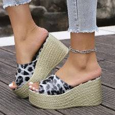 Sexy GOGO Plateau High Heels Zoccoli Pantoletten Sandaletten Mules 43 NEU