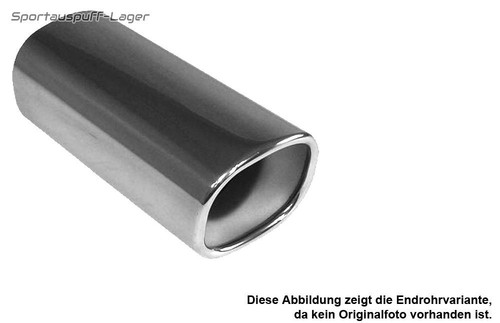 Fox edelstahl auspuffendrohr - edelstahl,