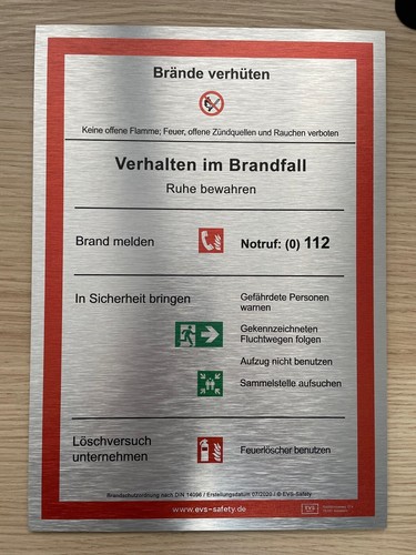 Brandschutzordnung teil - teil,