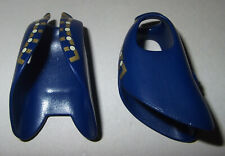 06052, 2x Mantel, Reitermantel, lange Jacke, dunkelblau, bedruckt