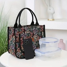 Einkaufstasche Beutel SHOPPER Tragetasche Gobelin Büro lunchbox Lunch Tasche