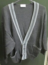 Herren Strickjacke dunkelgrau