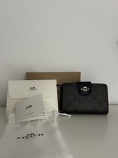 Coach Geldbörse Dunkel Braun