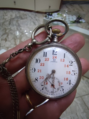 Omega taschenuhr silber - taschenuhr, in