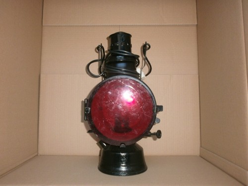 Alte eisenbahnlampe a - alte,