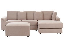 Ecksofa mit Ottomane Stoff