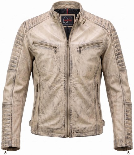 Herren bikerjacke gesteppt - herren,