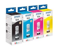 4 x Original Tinte Epson ET-2710 ET-2711 ET-2720 ET2726 ET-4700 / 104 Refill INK