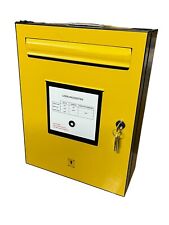 XXL Medizinschrank abschliessbar mit Motiv Briefkasten Gelb 35x46x15cm Ohne OVP