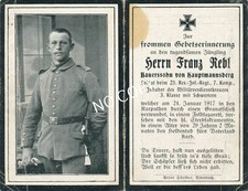 Foto WK I Sterbebild