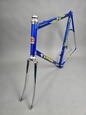 Rahmen set Tommasini Tecno Columbus Nemo vintage steel frame 62 cm 130 mm Blau